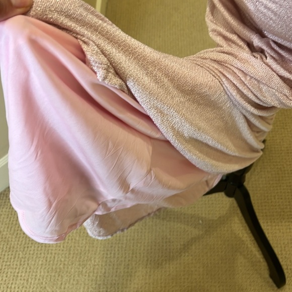 Pinkblush metallic mermaid maxi dress nwot - Picture 6 of 12